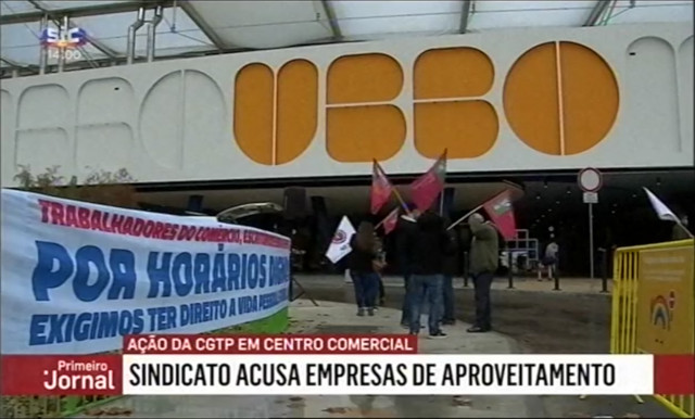 Acção de denúncia no Centro Comercial UBBOnda Amadora