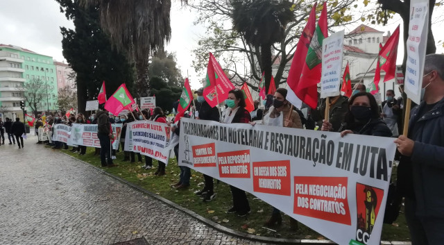Protesto da restauração e hotéis em Lisboa