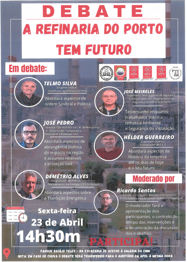 Debate Público em Defesa da Refinaria do Porto