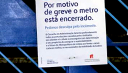 Greve no Metropolitano de Lisboa é uma forte resposta dos trabalhadores