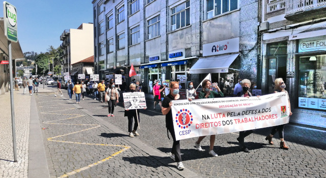 Trabalhadores da Santa Casa da Misericórdia de Guimarães cumprem o seu terceiro dia de greve