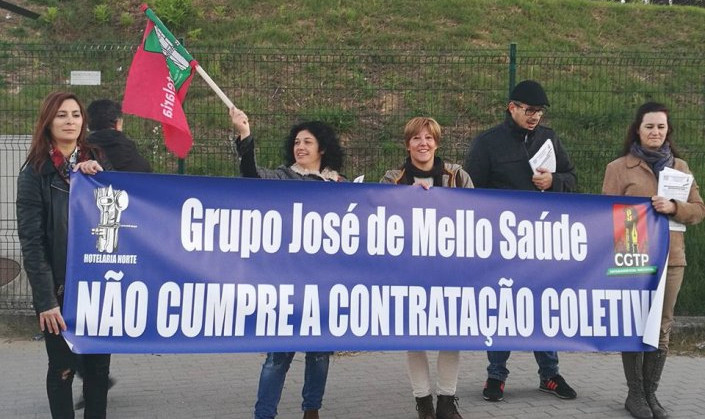 Ação de protesto no grupo José de Mello Saúde