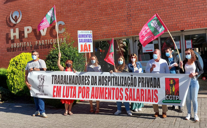 Luta por melhores salários na hospitalização privada esteve à porta do Hospital Particular de Viana do Castelo