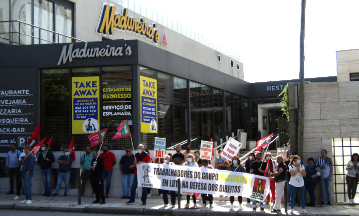 Ação de luta nas empresas do Grupo Madureiras na defesa dos direitos dos trabalhadores despedidos