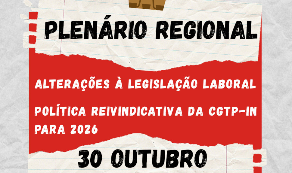 Cartaz Plenario Regional Faro