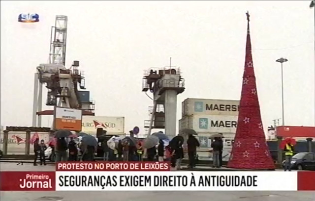 Protestos na Super Bock e no Porto de Leixões