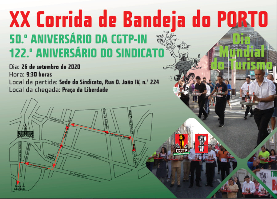 XX Corrida de Bandeja do Porto cartaz 900px
