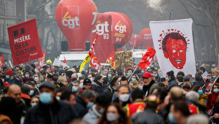 Solidariedade da CGTP IN Jornada de Luta em França 27 de Janeiro de 2022