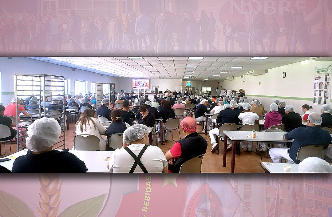Trabalhadores da Nobre Alimentação e greve no dia 28 de Abril