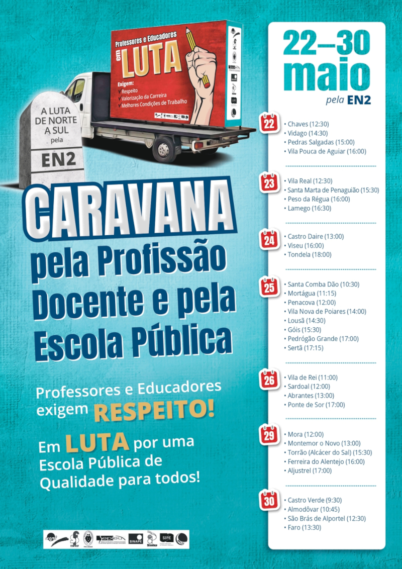 Luta dos professores atravessará Portugal de Norte a Sul até ao dia da greve nacional 6 6 23