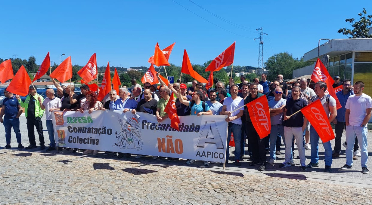 Os trabalhadores da Aapico Maia terminam hoje tres dias de grave