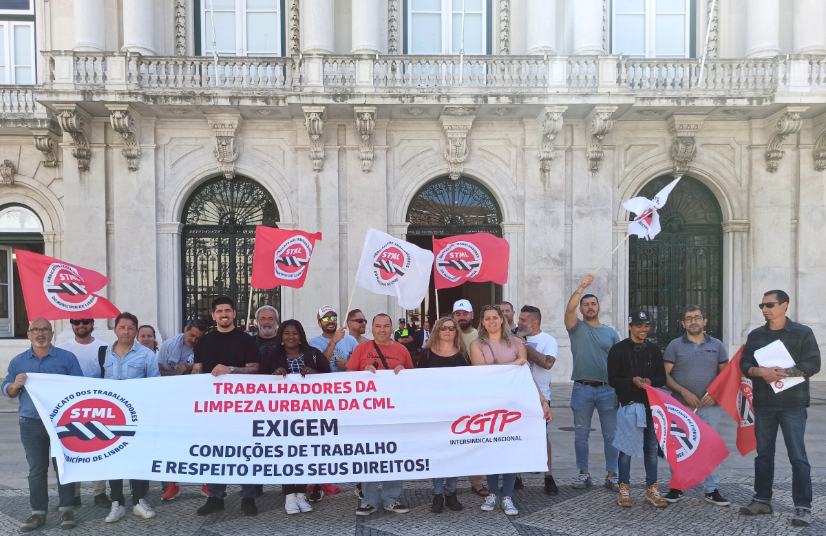 Entrega de Memorando Reivindicativo dos Trabalhadores da Higiene Urbana da CML