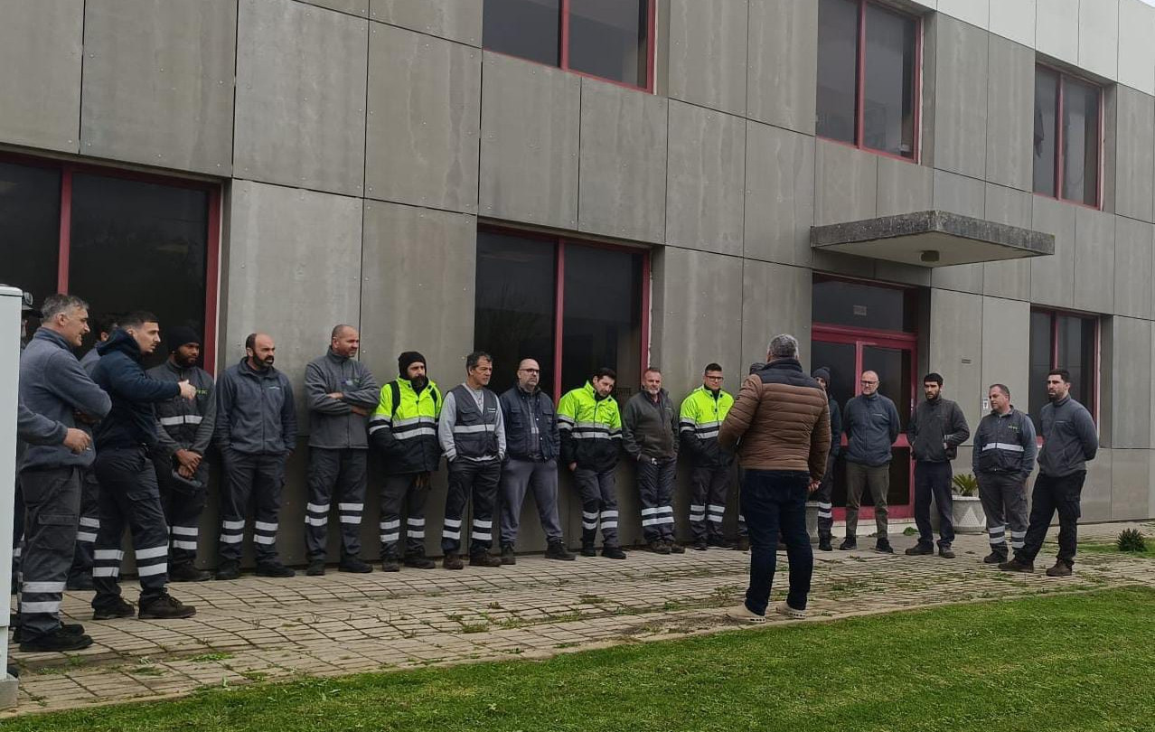 Greve com concentraCAo na Viroc Portugal dia 28 de Fevereiro