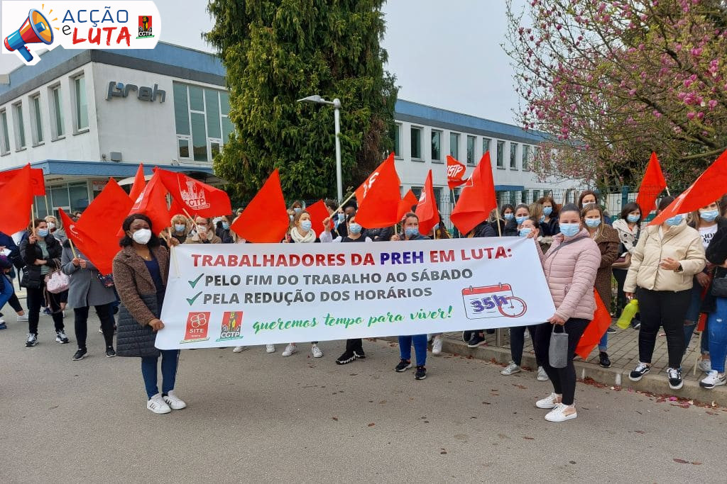 Trabalhadores da Preh Portugal em greve no dia 6 de Junho