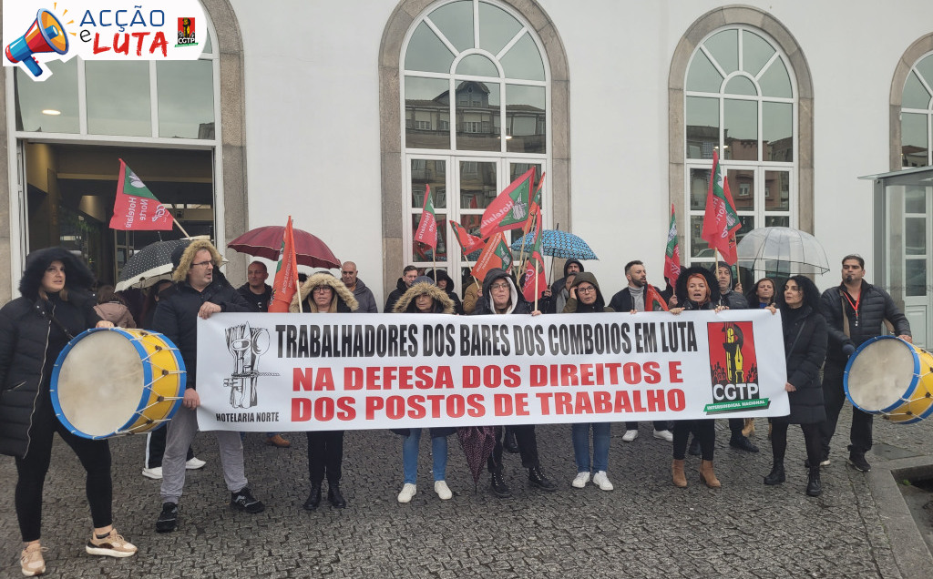 Trabalhadores dos bares dos comboios greve junho 2025