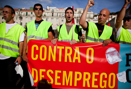 luta desemprego cartaz