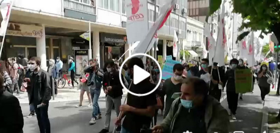  Desfile do 1º de Maio da CGTP IN sobe a Av. Almirante Reis em direcção à Alameda